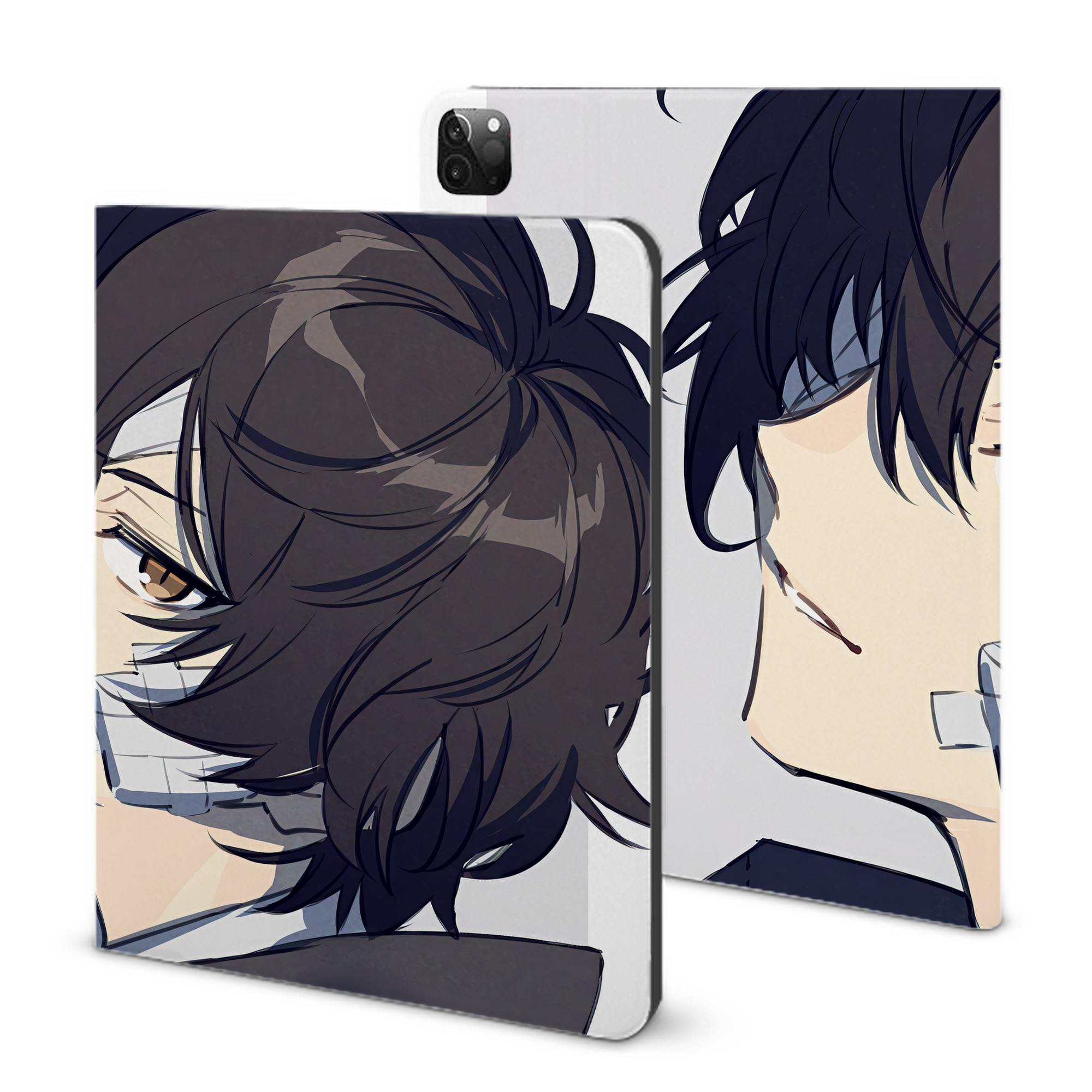 （画像用） 文豪ストレイドッグス Bungo Stray Dogs IPadケース ペンホルダー付き ブックスタイルデザイン